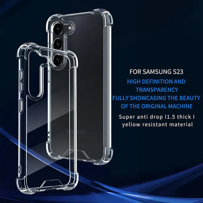 Hybrid Shockproof Clear Hard Case for Samsung Galaxy S25/S24/S23/S22 Plus/S22 Ultra/S21 FE & A56/A36/A54/A34/A53/A33