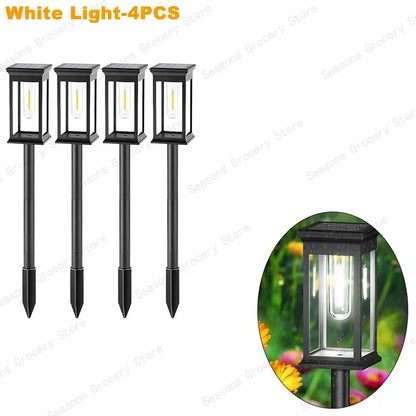 Waterproof LED Solar Garden Lights – Automatic Outdoor Pathway & Driveway Lighting with Dusk-to-Dawn Sensor