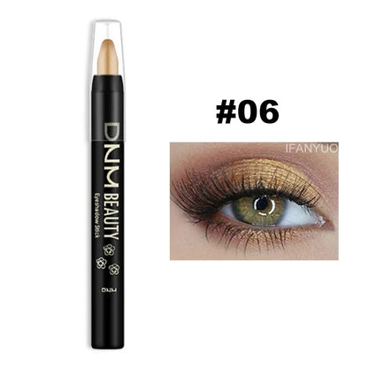 16-Color Pearlescent Eyeshadow Sticks – High Pigment Waterproof Glitter Eye Makeup Pencil, Long-Lasting & Smudge-Proof