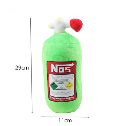 2024 Car Neck Pillow — Plush Headrest Cushion for Driver & Front Passenger Seat, NOS Bottle Style Car Decor