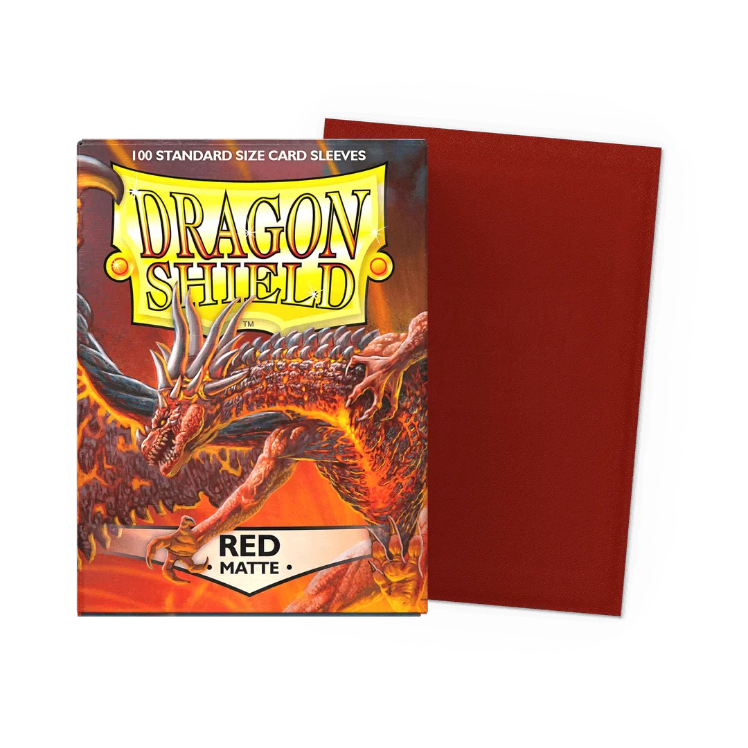 100PCS Dragon Shield Card Sleeves Box — Multicolor Matte Protectors for TCG, PTCG & Board Games