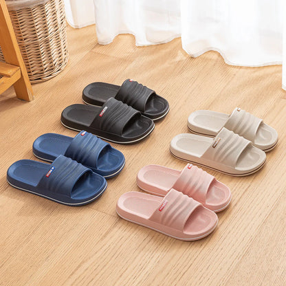 Summer Lightweight Home Slippers – Comfortable EVA Indoor Bathroom & Beach Slide Sandals for Men and Women
