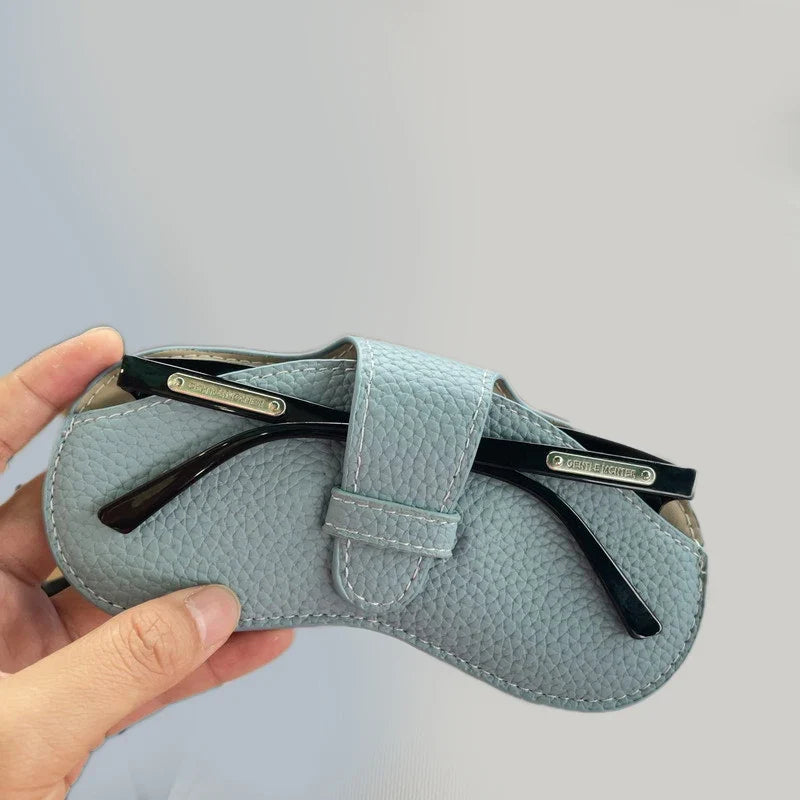 Women’s Leather Soft Glasses Case – Portable Sunglasses Protector Pouch Fashion Eyewear Storage Bag Accessory