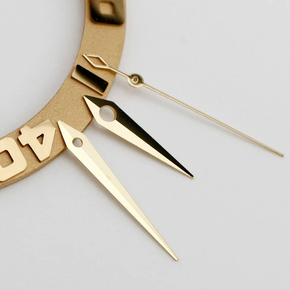 NH35 NH38 Polished Dauphine Watch Hands – 10x14x15mm Presage Cocktail Style Watch Needles & Pointers
