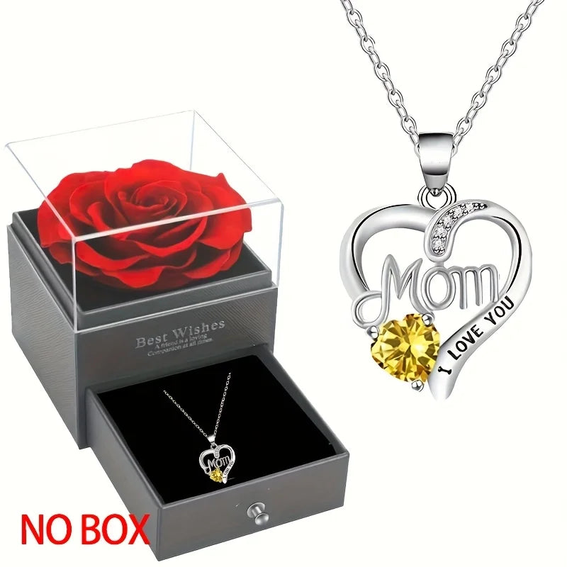 Heart Pendant Necklace - Elegant Hollow Design Jewelry Gift for Mother’s Day, Best Friends & Special Occasions