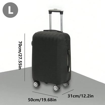 Fashion Travel Suitcase Protective Cover - Solid Color Luggage Cover for 18-32 Inch Suitcases