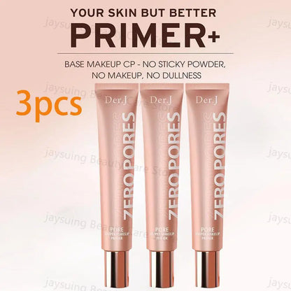 3pcs 20g Matte Pore-Minimizing Makeup Primer – Oil Control, Smooth Skin Base & Concealer