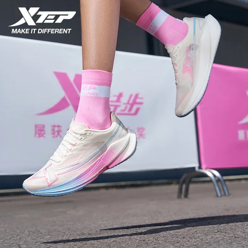 Xtep Shyft 1.0 Women’s Running Shoes - Breathable Cushioned Sneakers with Shock Absorption & Stability