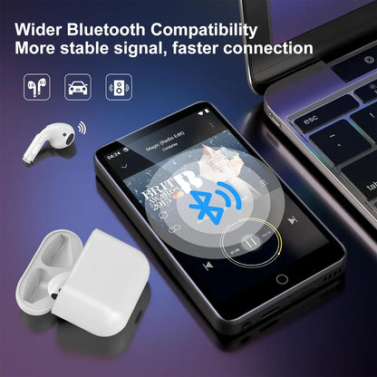 80GB Android 9.0 MP3 Player - Bluetooth, WiFi, 4.0-Inch Touchscreen, Speakers, FM Radio, eBooks, Expandable Up to 512GB