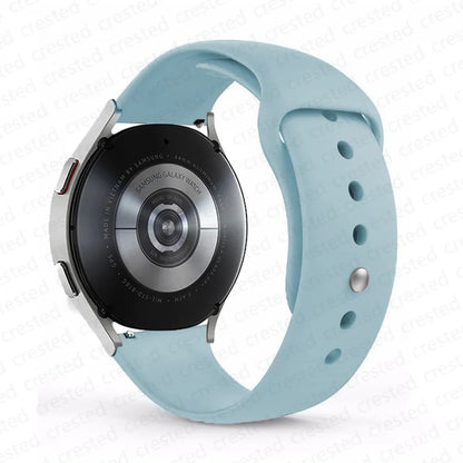 20mm/22mm Silicone Watch Strap – Compatible with Samsung Galaxy Watch 7/6/4 Classic, 5 Pro, 3, Active 2, Gear S3 & Huawei GT 2e/3/4 Bands