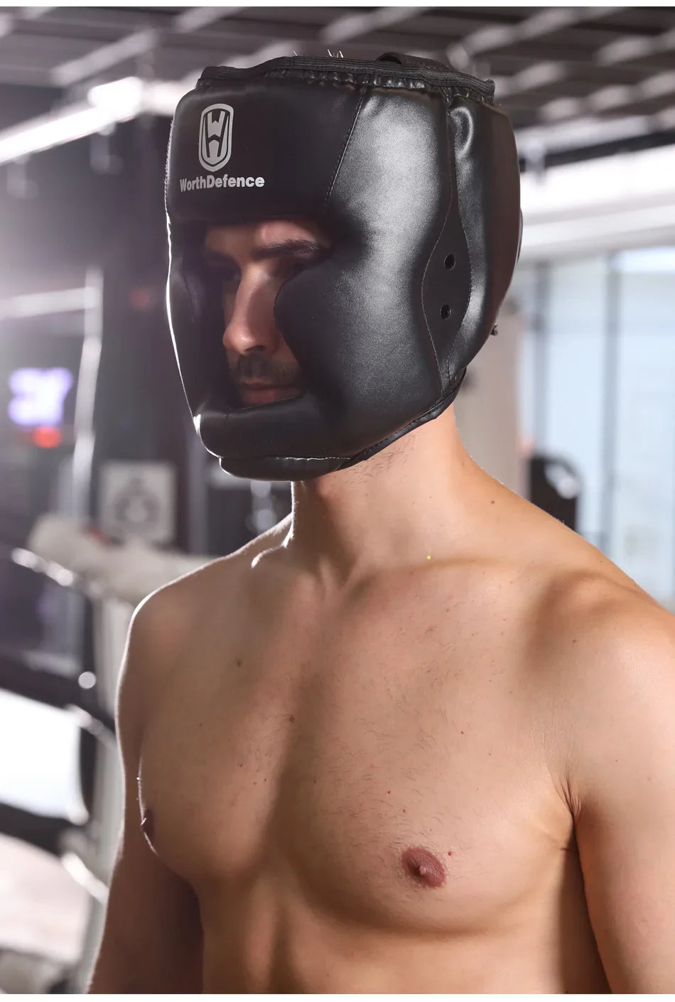 WOSWEIR Kickboxing Helmet – PU Protective Gear for Karate, Muay Thai, MMA, Sanda & Boxing – Adult & Kid Training Equipment