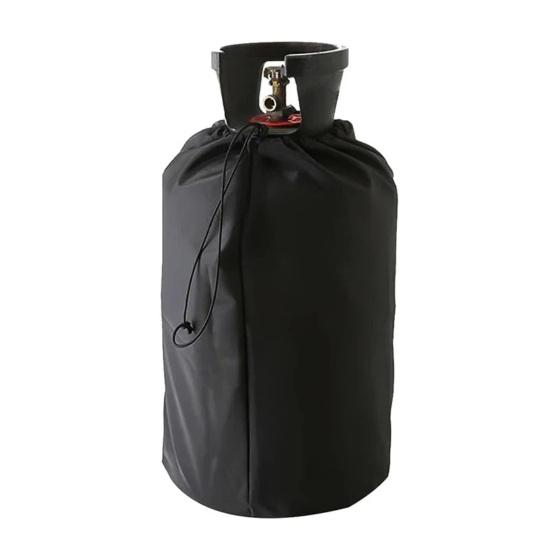 210D Black Oxford Cloth Propane Tank Cover – Protective Camping Gas Stove & Barbecue Kitchen Accessory