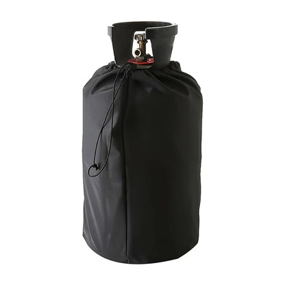 210D Black Oxford Cloth Propane Tank Cover – Protective Camping Gas Stove & Barbecue Kitchen Accessory