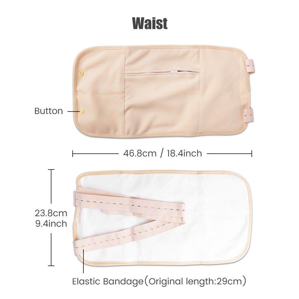 Reusable Castor Oil Pack Wrap - Organic Cotton with Adjustable Elastic Strap, Castor Oil Compress for Body Care