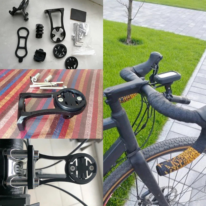 3-in-1 Bicycle Speedometer Stand – Aluminium Alloy MTB Handlebar Mount for GARMIN Edge GPS & GoPro