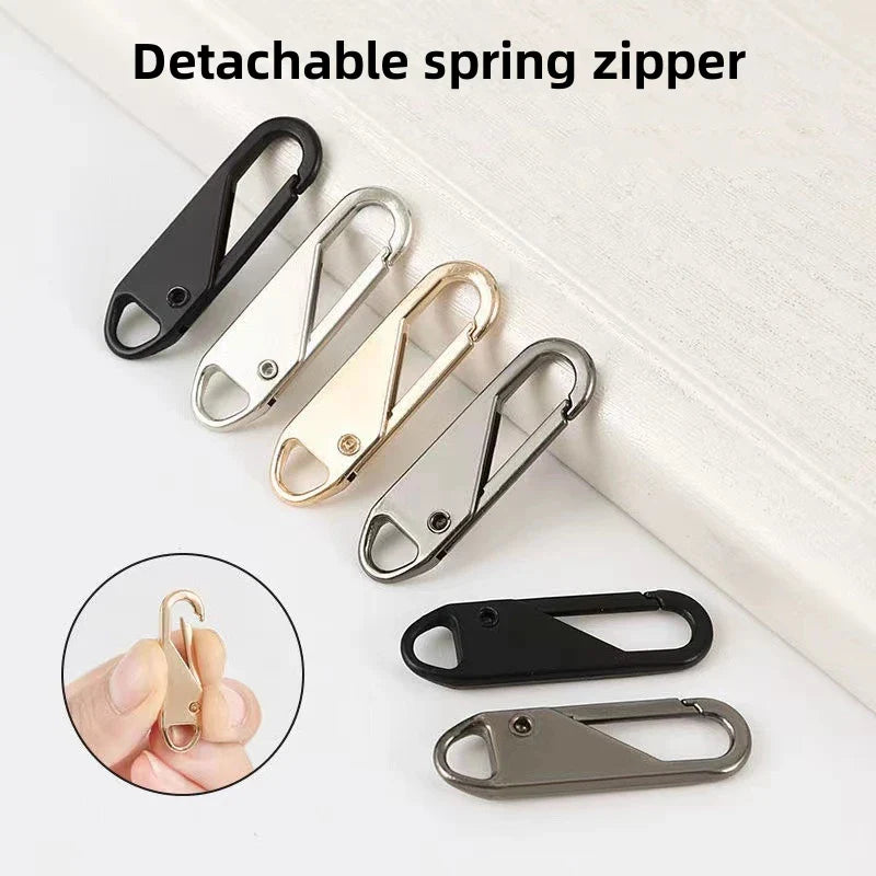 1/5/10Pcs Zipper Slider Puller Replacement – Instant Repair for Bags, Suitcases, DIY Sewing Craft