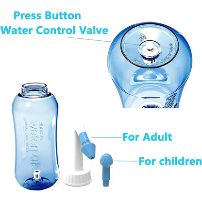 300ml Baby Nasal Wash Irrigator Bottle — Spray Aspirator Syringe for Rhinitis Treatment