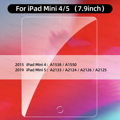 Tempered Glass Screen Protector for iPad – Compatible with 2019/2020 10.2", iPad Pro 11", Air 3 10.5", Mini & 9.7" Models