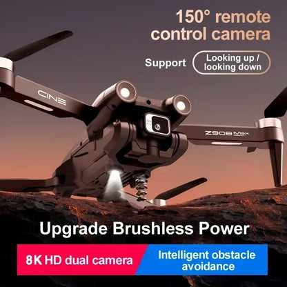 Xiaomi Z908 Pro MAX Drone — 8K Dual Camera GPS FPV Quadcopter with Brushless Motor, Optical Flow, Folding Design & 10000M Range