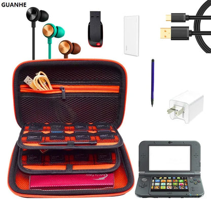 Power Bank & Hard Drive Storage Carrying Case for Nintendo New 3DS XL/LL Handheld Console
