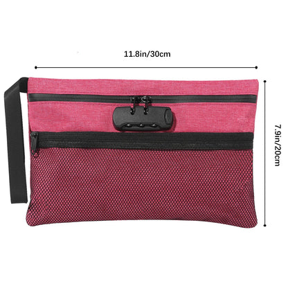 Smell-Proof Pouch with Combination Lock – Easy Storage Bag for Travel & Home Use