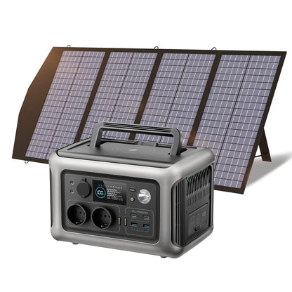 ALLPOWERS R600 Solar Generator - 600W, 299Wh LiFePO4 Portable Power Station with Optional Solar Panel and Solar Charger for Camping