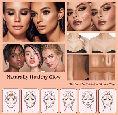 Hellokiss Multifunctional Grooming Stick 3-Piece Set – 3D Modification, Highlight & Brightening Blush Stick