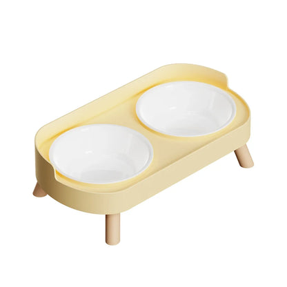 Colorful Dopamine Pet Double Bowl – Stainless Steel Large Capacity Cat & Dog Feeding & Water Dish Fashion Pet Bowl Set