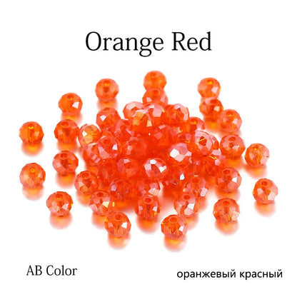 70–300pcs Czech Crystal Glass Beads Set (3–8mm) – Faceted Translucent Colorful Spacer Beads for DIY Jewelry, Bracelets & Craft Making