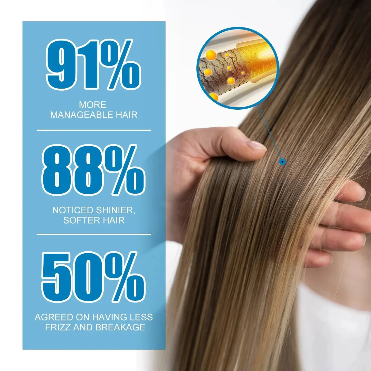 Magic Hair Vitamin Capsules with Keratin Oil – Fast Restore for Soft, Smooth, Shiny Hair & Deep Moisturizing Frizzy Scalp Care