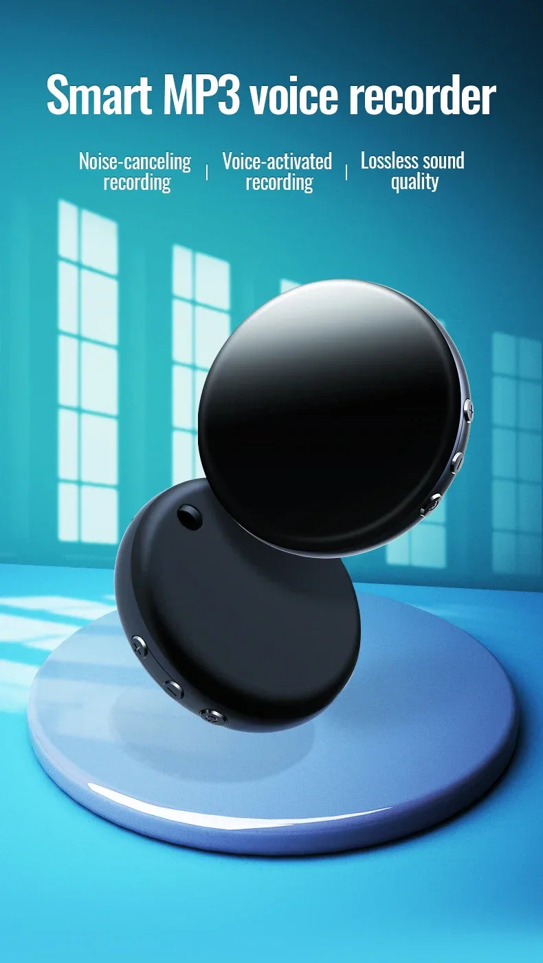 Digital Voice Recorder 64GB – Activated USB Flash Magnet Dictaphone with HD Noise Reduction, 100-Hour Audio & MP3 Player