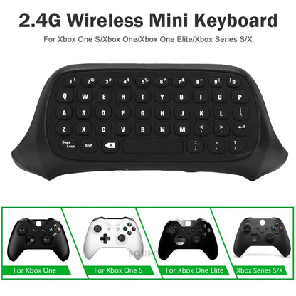 Wireless 2.4GHz Mini Controller Keyboard Chatpad with Audio Jack for Xbox Series X/S
