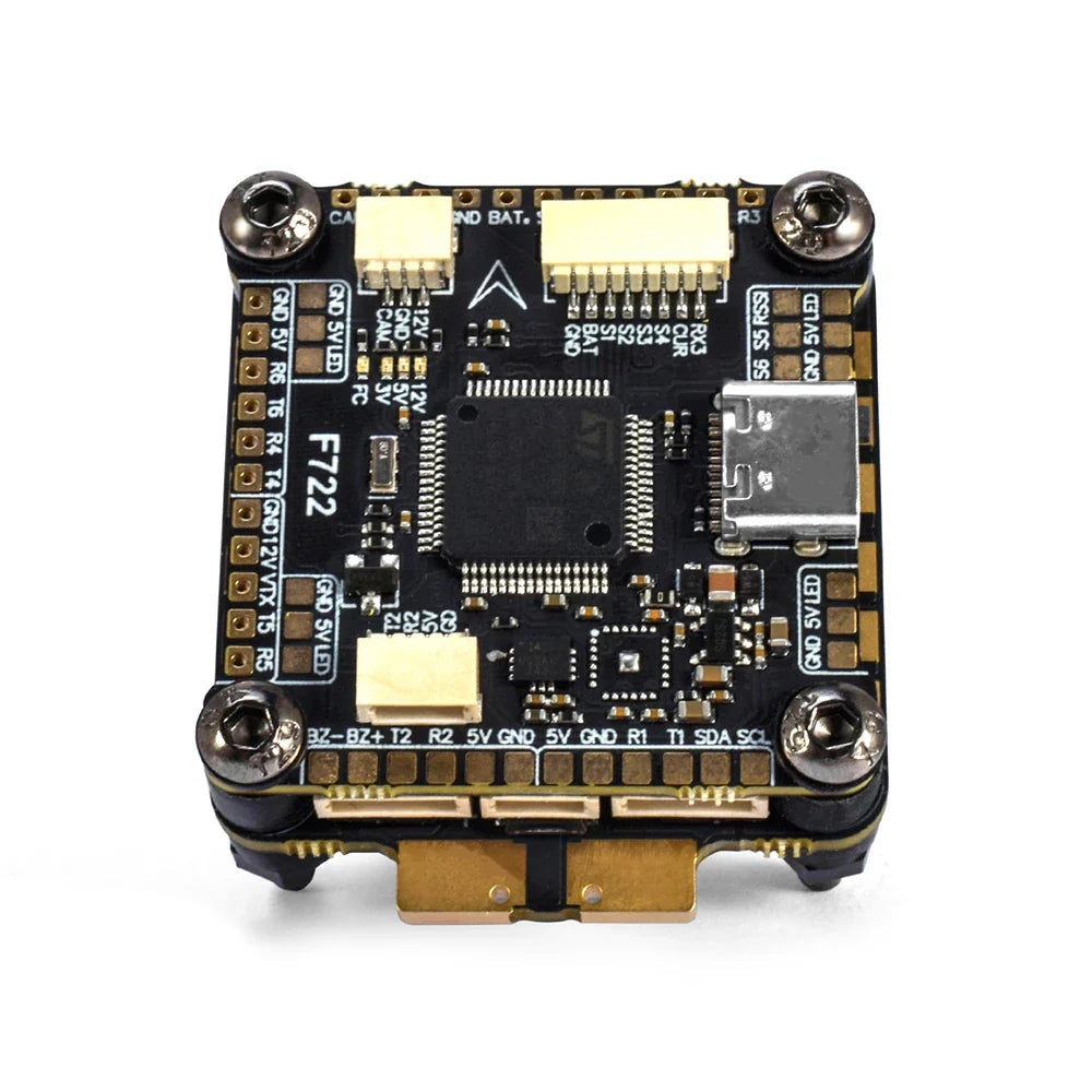 9IMOD F722 Flight Stack – F722 Flight Controller with 55A/60A ESC, 3-6S LiPo, ICM42688 Gyro for FPV Racing Drone