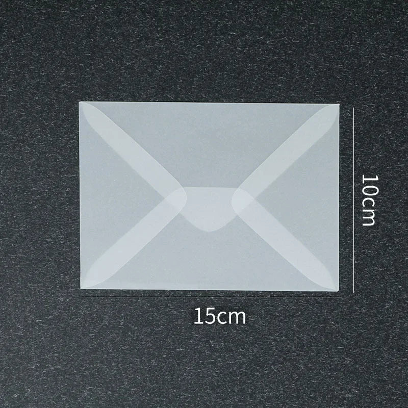 50 Pcs Blank Translucent Envelopes – for Invitations, Postcards, Gift Boxes, Wedding & Business Letters