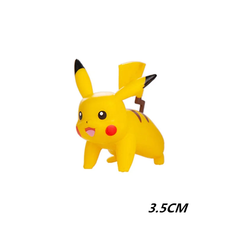 Pokemon 4-13cm Anime Figures – Pikachu, Mewtwo, Charmander, Blastoise Action Model Toy Gifts