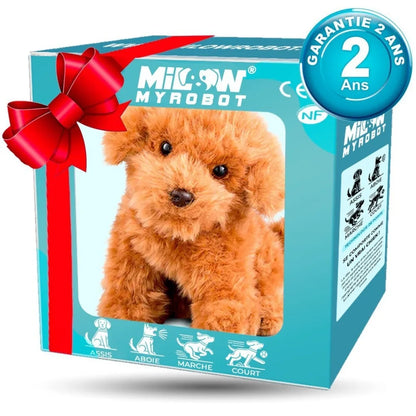 Interactive Robot Puppy Plush Toy - Walking, Barking & Tail Wagging Dog Toy for Kids Educational Gift