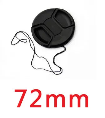 Camera Lens Cap Holder Cover — Fits Canon, Nikon, Sony, Olympus, Fuji, Lumix (37-95mm)