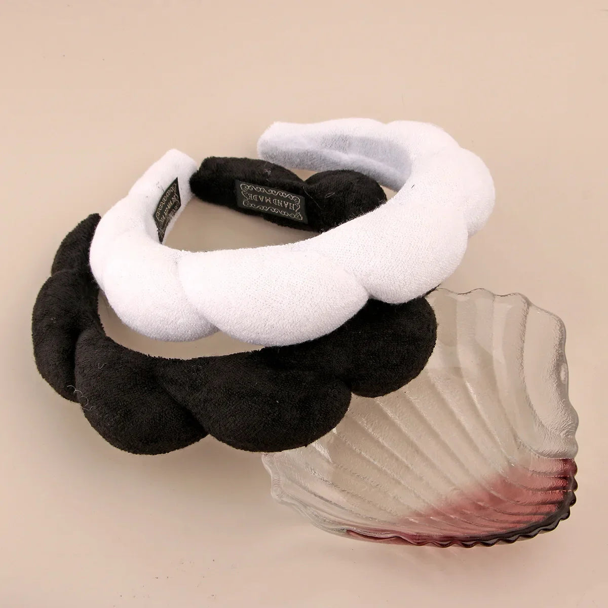 Sponge Spa Headband with Wristbands – Wide Padded Face Washing, Skin Care, Makeup Removal & Shower Headband for Women & Girls