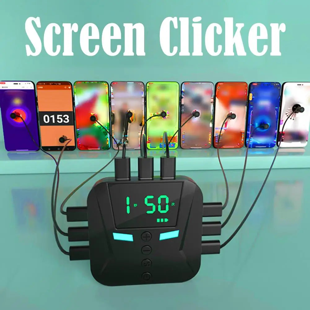 Mobile Phone Screen Clicker Device — Automatic Tap & Fast Praise Tool for Live Broadcast, Gaming, and Loop Connections