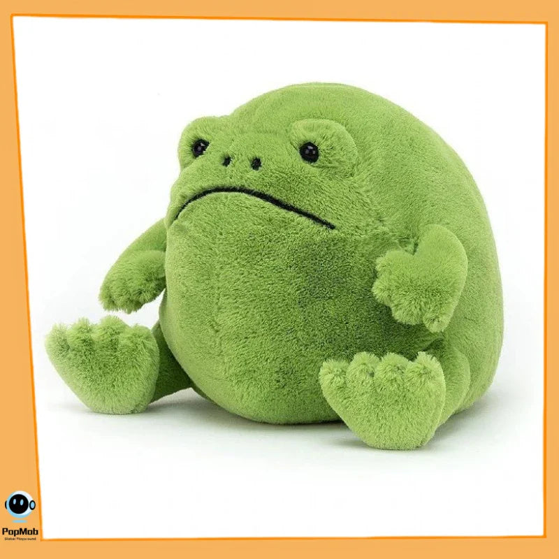 Ricky Rain Grumpy Frog Plush Toy — Cute Meme Character Stuffed Doll, Kawaii Animal Stress Relief Gift for Fans
