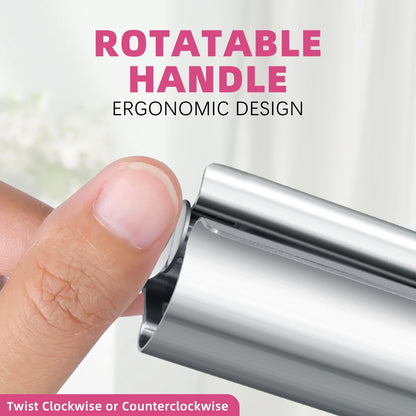Stainless Steel Rotating Glue Squeezer & Toothpaste Storage Rack – Ointment & Nail Supplies Organizer Tool