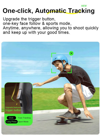 AOCHUAN Smart V8 3-Axis Handheld Gimbal – Phone Stabilizer with Extension Rod, Tripod & Face Tracking for iPhone, Android, TikTok & Vlog