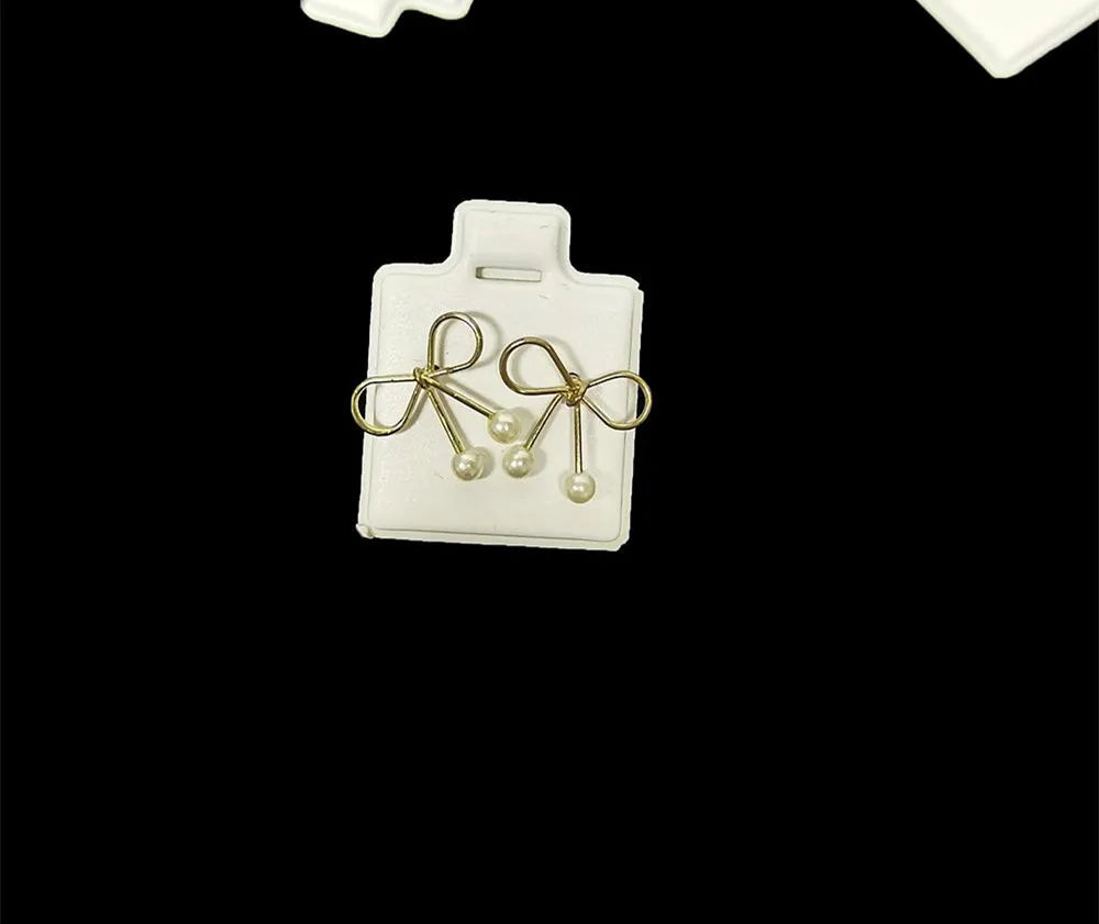 100PCS White Earring Cards with Puff Pad – Ear Studs Display Holder Tray Inserts Jewelry Organizer Wholesale
