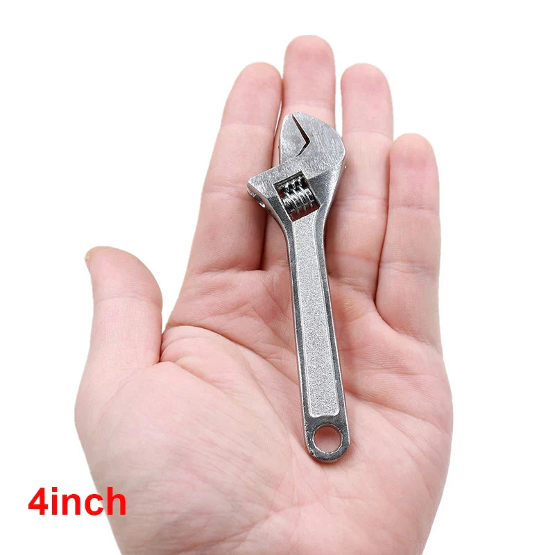 Mini Adjustable Spanner Wrench Set – 2.5/4 Inch Open-End Portable Hand Tools