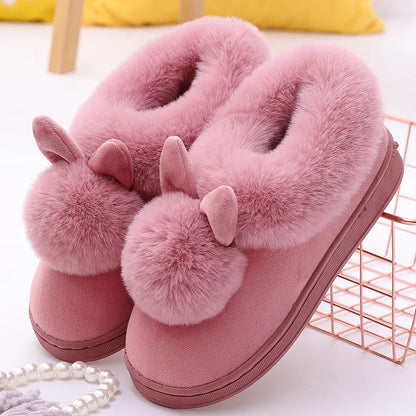 Litfun Women’s Fuzzy House Slippers – Plush Lined Anti-Skid Indoor Slides, Warm Winter Comfort Shoes