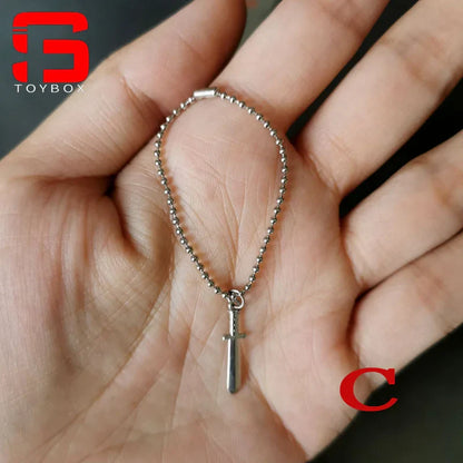 1/6 Scale Cross & Dog Tag Necklace – Soldier Accessory for 12-inch Action Figures