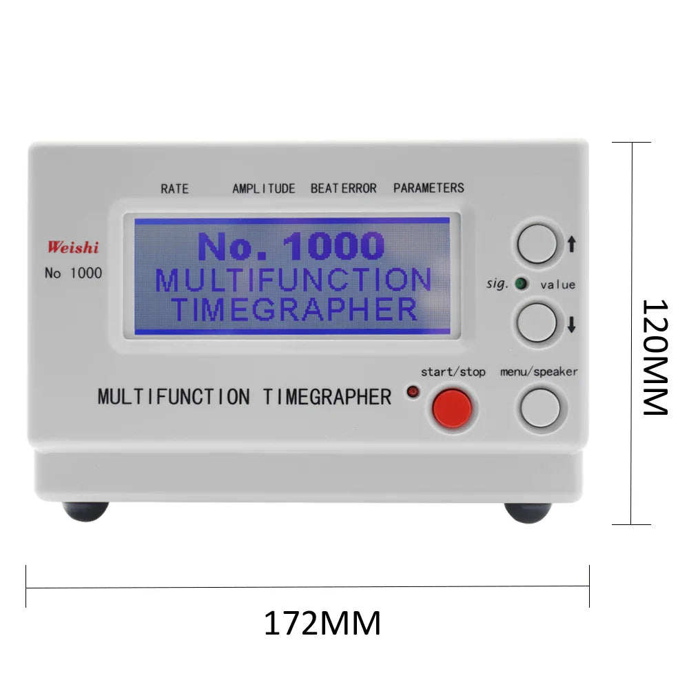 WeiShi No.1000/No.1900 Timegrapher – Watch Testing Tool for Repairers & Hobbyists, Timing Test & Watch Repairing Tool