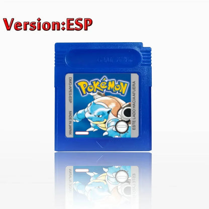 Pokemon GBC Game Cartridge - 16-Bit Video Game Card in Red, Blue, Crystal, Gold, Silver & Yellow Versions