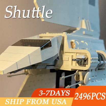 2496PCS Space Shuttle Building Block Model — Battleship & Spaceship Toy | Creative Home Ornament & Holiday Gift