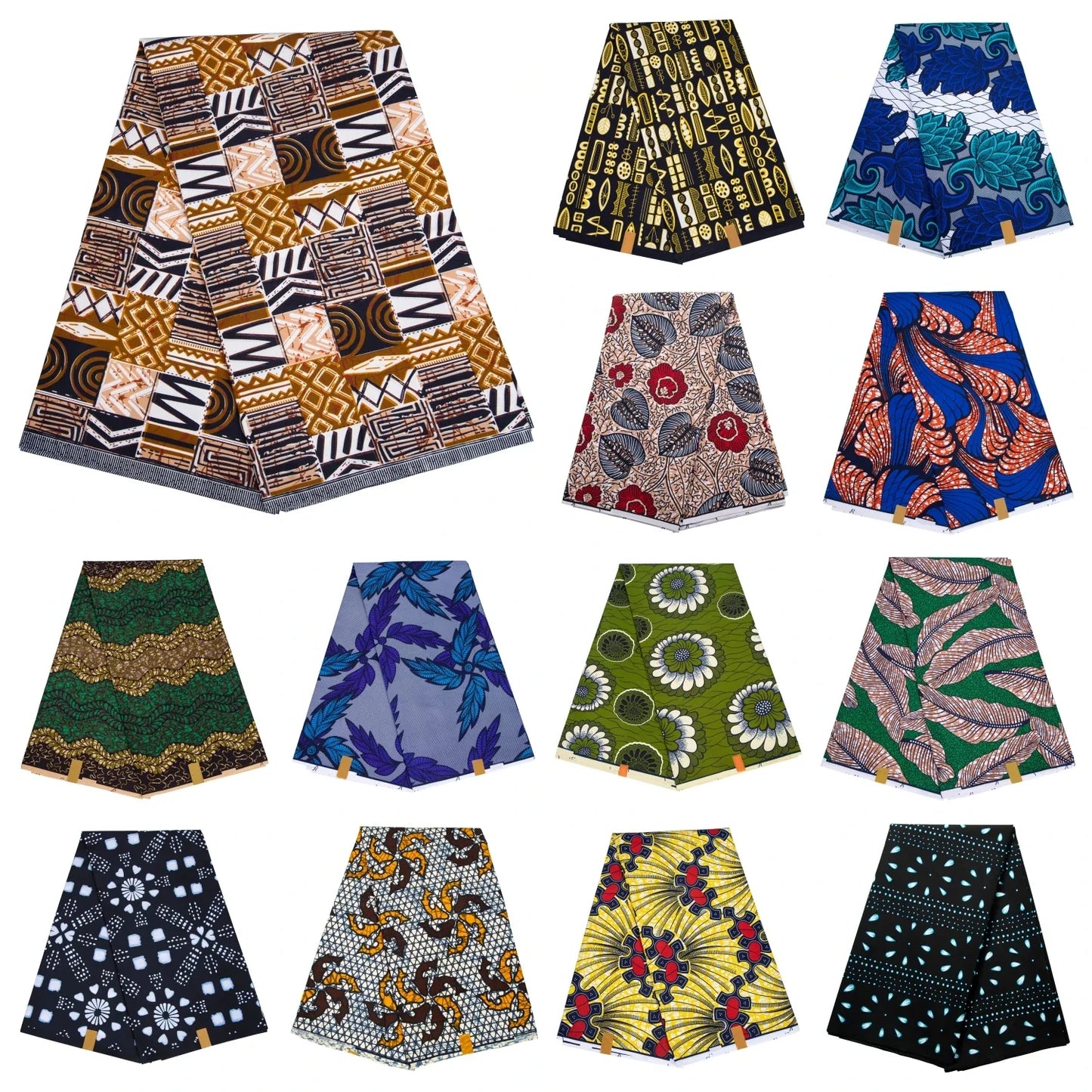 African Ankara Wax Print Fabric by the Yard - High Quality Nigeria Party Dress Sewing Cloth